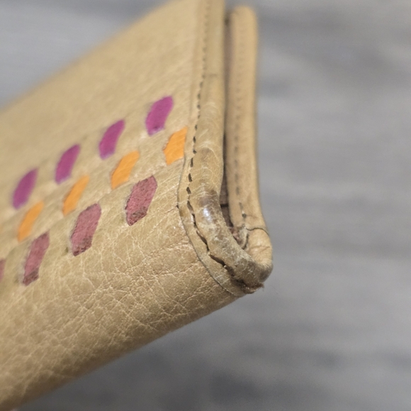 Fossil Wallet Bird Leather Colorful Fun Funky Boho - Picture 10 of 10